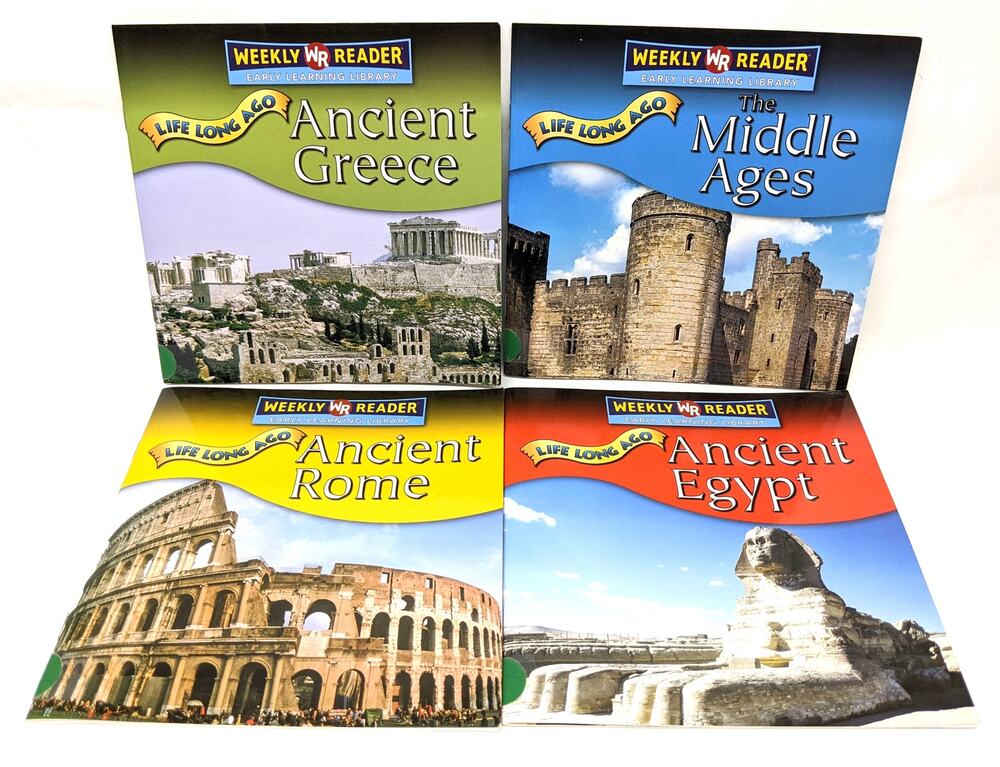 Weekly Reader LIFE LONG AGO Lot of 4 Children's Books Early Learning Library